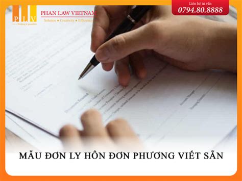 Mẫu đơn ly hôn đơn phương viết sẵn