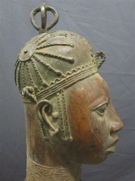 Oba Bronze Commemorative Head Benin Bronzo Africano Catawiki