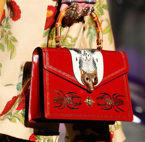 Gucci Gets Heavily into the Brand’s Signature Bamboo for Its Fall 2017 ...