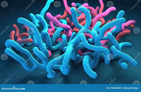 Chromosome Structure Seen through Microscope Creating Using Generative AI Tools Stock ...