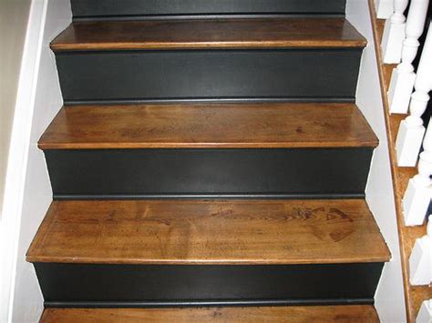 Quarter Round Matching Risers Stairs Colours Stair Remodel Painted