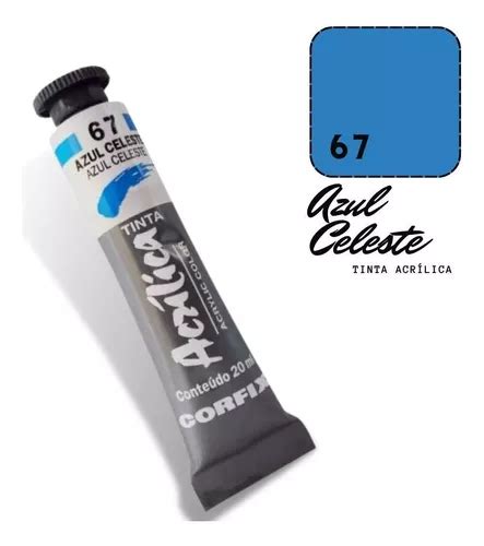 Tinta Acrílica 20ml 068 Azul Ultramar Corfix MercadoLivre