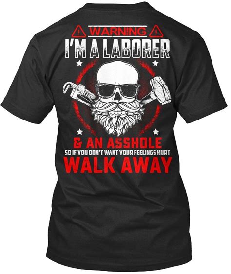 Warning I Am A Laborer Funny T Shirt For Men Vitomestore Mens