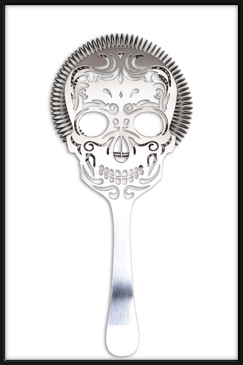 Colador Calavera Silver