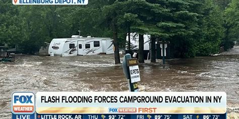 Flash Flooding Forces Evacuation Of New York Campground Latest Weather Clips Fox Weather