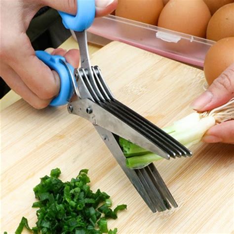 Jual Gunting 5 Lapis Sayur Daun Bawang Seledri Kitchen Scissors Gunting