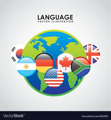 Language Poster Design Royalty Free Vector Image