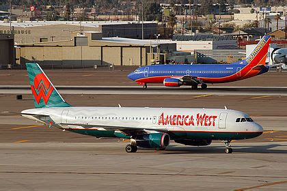 America West Airlines Fleet Details and History