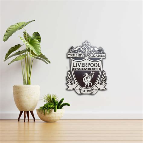 Liverpool Fc Wooden Logo Crest Tenorarts