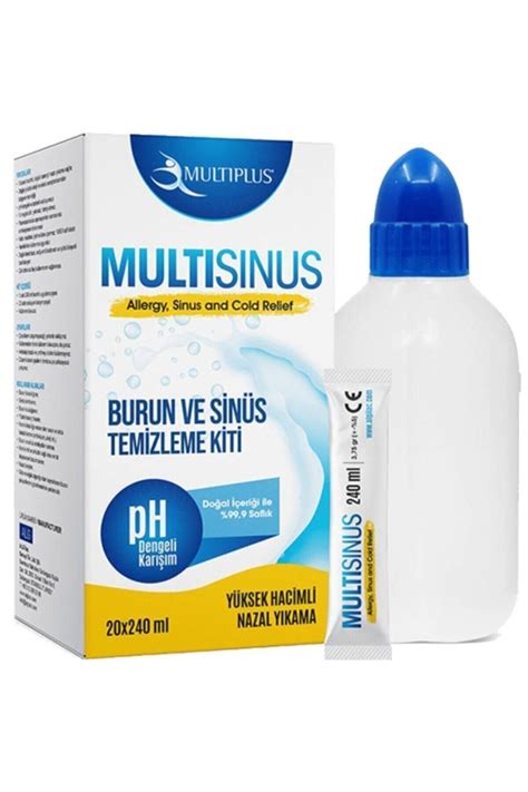 Multiplus Multisin S Rinse Burun Temizleme Kiti Li Paket Fiyat