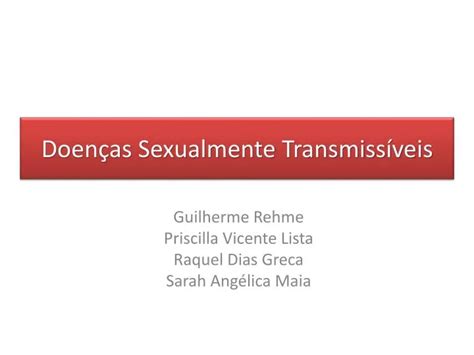 Ppt Doen As Sexualmente Transmiss Veis Powerpoint Presentation Free