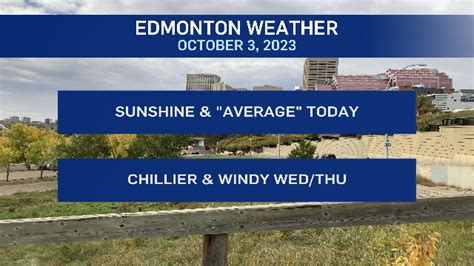 Edmonton Weather For Oct 3 CTV News