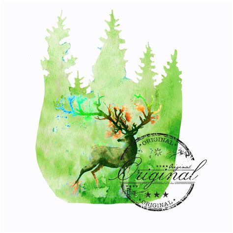 Deer Doe Png, Doe Watercolor Sublimation Digital Download, Deer Doe ...