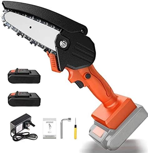 Upgraded Mini Chainsaw 4 Inch Cordless Electric Chainsaw With 24v Rechargeable 2000mah Battery