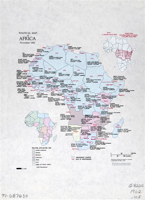 Large detailed political map of Africa with marks of capital cities ...