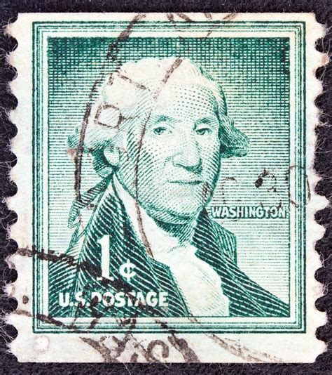 USA CIRCA 1954 A Stamp Printed In USA Shows 1st President Of The