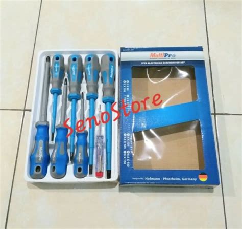 Multipro Obeng Listrik Pcs Electrican Screwdriver Set Lazada Indonesia