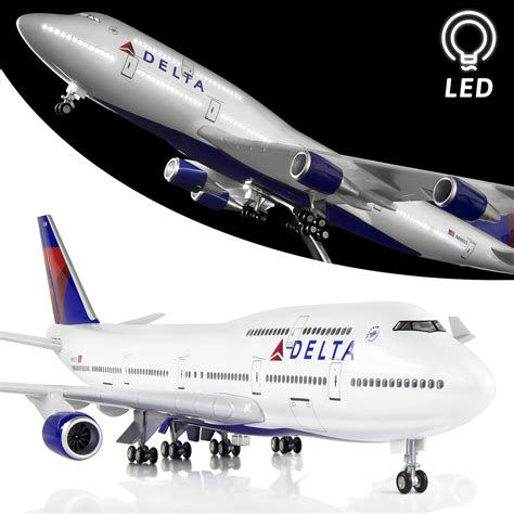 Buy Lose Fun Park 1 130 Scale Large Airplane Model Delta Boeing 747