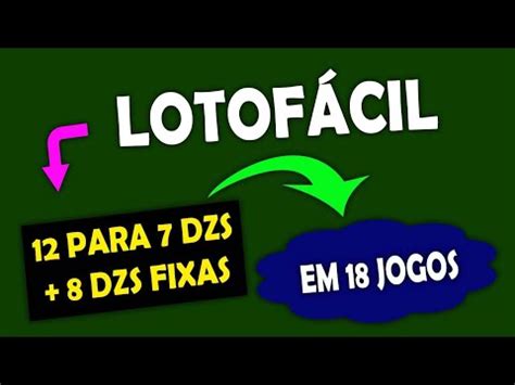 Lotofácil Redução De 12 Para 7 Dezenas Variáveis Mais 8 Dezenas