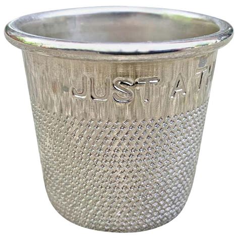 Vintage Just A Thimbleful Shot Glass At 1stdibs