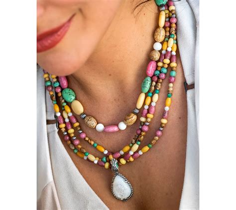 As Is American West Sterling Silver Multi Gemstone Torsade QVC