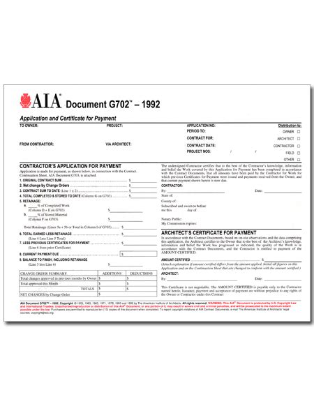 Free Printable Aia Forms G702 Printable Forms Free Online