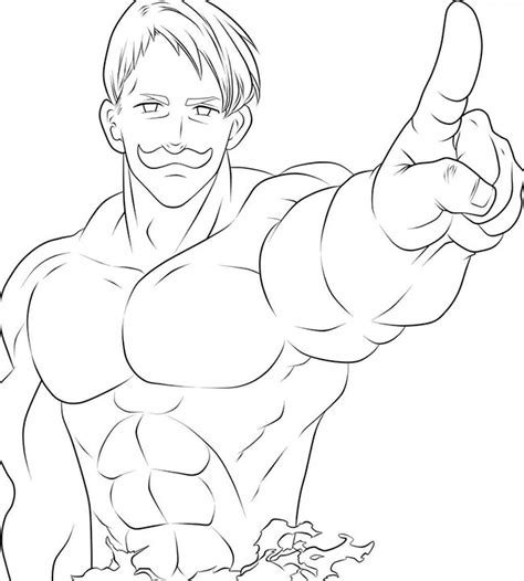 Descubre El Encantador Mundo De Desenho Do Escanor Para Colorir Dosi