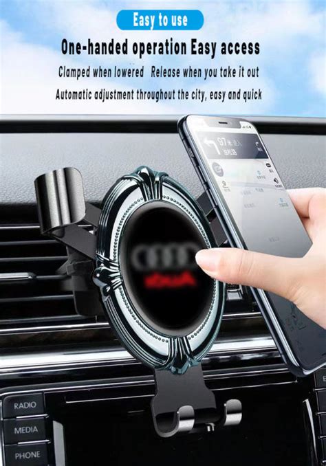 High Quality Car Cellphone Holder Gravity Metal Car Phone Holder Snap