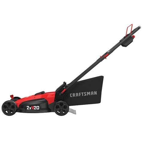 Craftsman V20 20 Volt 20 In Cordless Push Lawn Mower 5 Ah 2 Batteries And Charger Included