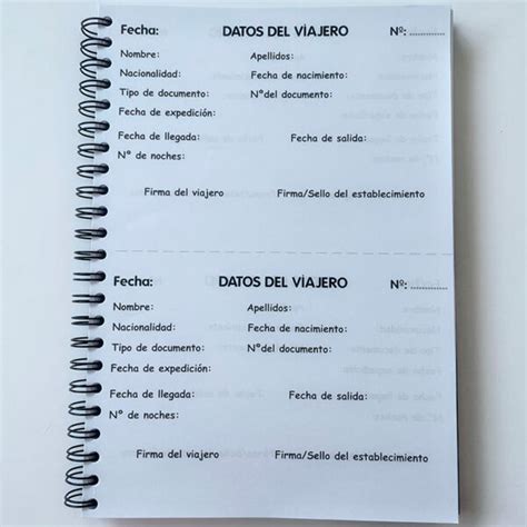 Libro De Registro De Hu Spedes Libretalia