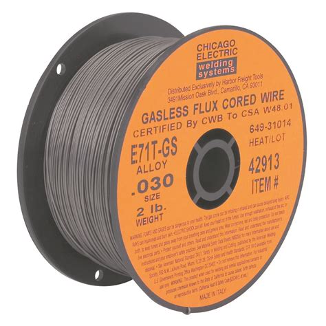 0 030 E71T GS Flux Core Welding Wire 2 Lbs