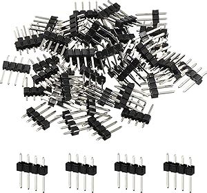 Amazon MECCANIXITY Straight Pin Header DIP Single Row 4 Pin 2 54mm