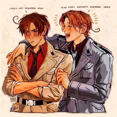 Italy Brothers Axis Powers Hetalia Wallpaper By Heedzhee Art