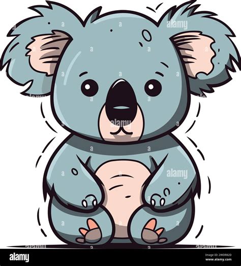 Cute Cartoon Koala Vector Illustration Of A Cute Koala Stock Vector