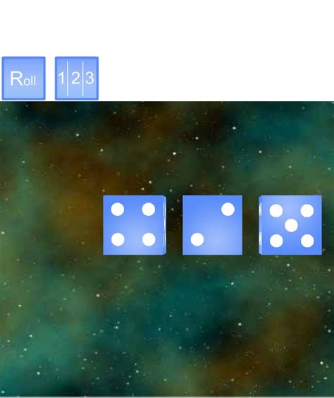 Roll one, two or three 3D dice from TeacherLed. Useful in probability ...