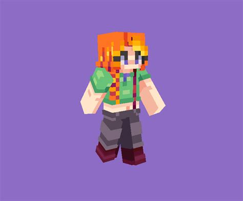 I Made A Leah From Stardew Valley Minecraft Skin Rstardewvalley