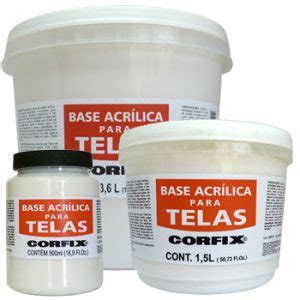 BASE ACRÍLICA PARA TELA 500ML CORFIX Somos Arte