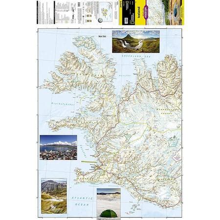 Islandia Mapa Wodoodporna National Geographic