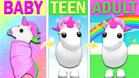 Birth To Death As A Unicorn In Adopt Me A Roblox Story Youtube