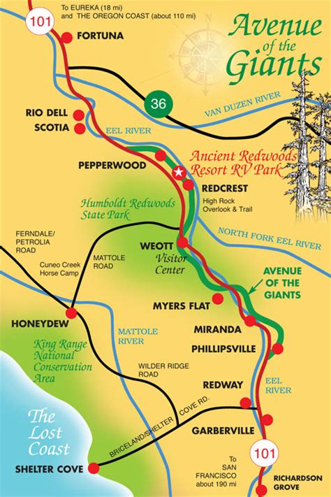 Giant Redwoods California Map – Topographic Map of Usa with States