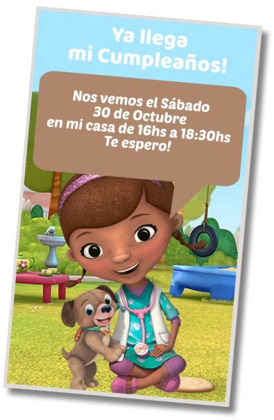 Mejores Invitaciones Doctora Juguetes Whatsapp Digital