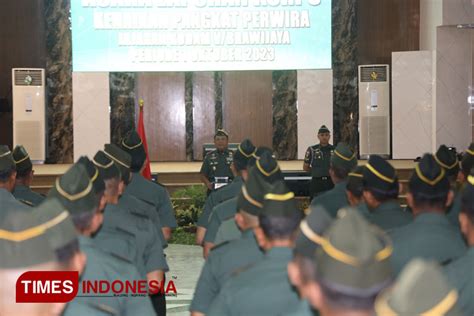 Pesan Penting Pangdam V Brawijaya Kepada Prajurit Yang Naik Pangkat