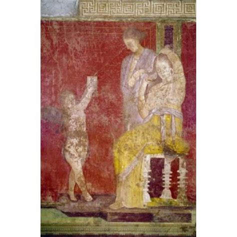 Posterazzi Italy Pompeii Villa Of The Mysteries No 3 Fresco Circa 60 50 Bc Roman Art Poster