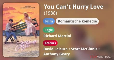 You Cant Hurry Love Film 1988 Filmvandaag Nl