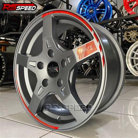 Jual Velg HSR Pente Ring 15 Lobang 5 Pcd 5x114 3 Pelek Mobil Xpander