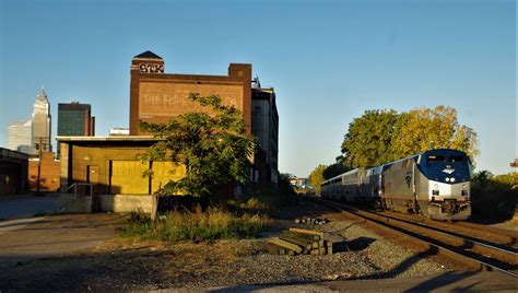 Combined Amtrak Trains in Cleveland