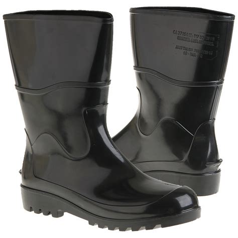 Bota Pvc Cano médio Preta forro Workflex Ca 37154