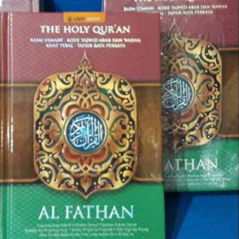 Jual A Al Quran Al Fathan Al Quran Per Kata Tajwid Terjemah Usmani