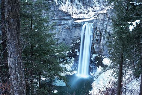 Taughannock Falls Winter Waterfall Trumansburg New York Taughannock State Park Photograph by ...