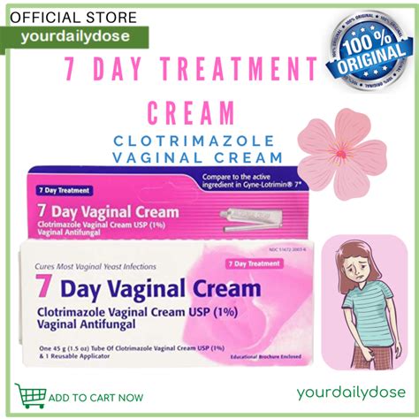 7 Day Treatment Vaginal Cream Clotrimazole 45g Lazada Ph